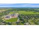 High angle view of a neighborhood with a school and athletic fields at 5746 Aspen Creek Dr, Broomfield, CO 80020
