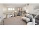 Cozy loft area with comfortable seating, offering a relaxing space with views of the open-concept living area below at 6123 Chester Way, Denver, CO 80238