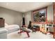 A multipurpose bedroom with a workout area, instruments, and natural light at 168 Corkscrew Dr, Breckenridge, CO 80424