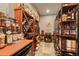 Spacious wine cellar with custom racking, tile flooring, and climate control at 168 Corkscrew Dr, Breckenridge, CO 80424
