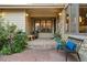 Inviting front porch with stone walkway and landscaping at 12768 Grizzly Dr, Littleton, CO 80127