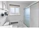 Bright and functional bathroom featuring a glass shower and classic finishes at 816 Forest St, Denver, CO 80220