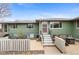 Well-maintained condo exterior with a private patio and charming curb appeal at 816 Forest St, Denver, CO 80220