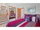 Bedroom with a comfortable bed and decorative pillows, closet with mirrored doors at 857 Pawnee Trl, Castle Rock, CO 80108