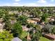 Scenic aerial view showcasing the community with mature trees and neighborhood homes at 4125 Pierce St, Wheat Ridge, CO 80033