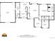 Detailed floorplan includes primary bedroom, living room, kitchen, garage, and dimensions, showcasing the home's layout at 56450 E 40Th Ave, Strasburg, CO 80136