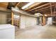 This unfinished basement offers lots of square footage for storage or other options at 276 N 5Th Ave, Brighton, CO 80601