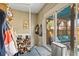 Mud room features an exterior door, shoe rack and a view of a patio at 1847 W 41St Ave, Denver, CO 80211