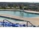 Community pool with lane markers, ladders, and a separate kiddie pool creates a fun and inviting swimming experience at 17955 Sky Pilot Ave, Parker, CO 80134