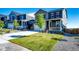 Inviting two-story home with a well-kept lawn, showcasing its appealing curb appeal at 17955 Sky Pilot Ave, Parker, CO 80134