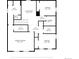 Upstairs floor plan showcasing bedrooms, bathrooms, laundry, and walk in closet at 17955 Sky Pilot Ave, Parker, CO 80134