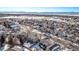 Aerial view of a residential neighborhood with a house at 1365 Mulberry Ln, Highlands Ranch, CO 80129