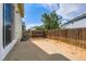 Backyard with a concrete patio and a privacy fence at 20861 E 40Th Ave, Denver, CO 80249