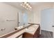 Bright bathroom with double sinks and ample counter space at 20861 E 40Th Ave, Denver, CO 80249