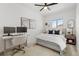 Bright bedroom with a dedicated workspace, neutral decor, and natural light for a relaxing atmosphere at 871 E 98Th Ave # 1402, Thornton, CO 80229