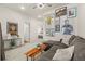 Relaxing living room with a comfortable sectional, a unique coffee table, and stylish decor for a welcoming atmosphere at 871 E 98Th Ave # 1402, Thornton, CO 80229