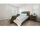 Contemporary bedroom with a comfortable bed and modern nightstands at 4145 Manorbrier Cir, Castle Rock, CO 80104