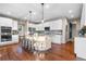 Spacious kitchen with granite countertops, stainless appliances, and a large island at 4145 Manorbrier Cir, Castle Rock, CO 80104