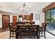 Dining area with table and chairs, near kitchen and fireplace at 680 S Main St # 19, Breckenridge, CO 80424