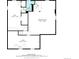 Floorplan with dimensions showcasing recreation room, bar, utility and hall spaces, perfect for layout planning at 5582 E Colorado Ave, Denver, CO 80222