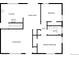 Floor plan featuring a kitchen, dining area, bedroom, living room, and primary bedroom at 3268 S Patton Ct, Denver, CO 80236