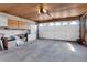 Spacious garage featuring ample storage cabinets and a well-lit interior at 2290 E Columbia Pl, Denver, CO 80210