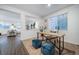 Home office with a view into the living room at 3987 N Riviera Ct, Aurora, CO 80019