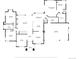 Detailed floor plan showing layout of bedrooms, living spaces, kitchen, garage and bathrooms at 19050 Archers Dr, Monument, CO 80132