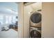 Modern washer and dryer, with the office in the background at 7340 W 32Nd Ave, Wheat Ridge, CO 80033