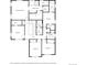 Upstairs floor plan with four bedrooms, three bathrooms, and laundry area at 7514 Blue Water Dr, Castle Rock, CO 80108
