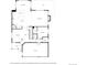 Layout of the main floor featuring a kitchen, living room, dining area, and garage at 7514 Blue Water Dr, Castle Rock, CO 80108