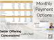 Mortgage info graphic showing monthly payment options and seller concessions. Contact Brian Crowder to learn more at 7665 E Eastman Ave # 110, Denver, CO 80231