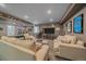 Basement rec room featuring a pool table, seating, and sports memorabilia at 1901 Corner Rock Ln, Castle Rock, CO 80108