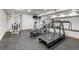 Well-equipped gym featuring modern cardio machines and weight training equipment for a complete workout at 33 Broken Lance Dr # 207S, Breckenridge, CO 80424