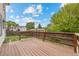 Backyard with deck and a wooden fence at 8603 Barberry Pl, Parker, CO 80134