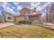 Charming two-story home with brick accents and a well-manicured lawn at 18736 E Powers Pl, Aurora, CO 80015