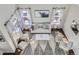 Overhead view of bright and airy living room with modern decor, large windows, and comfortable seating at 10273 Bentwood Ln, Highlands Ranch, CO 80126
