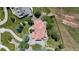 Aerial view showcasing the property's location, landscaping, and roof at 69 N Ranch Rd, Littleton, CO 80127