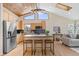 Contemporary kitchen featuring stainless appliances and a breakfast bar with seating at 342 Brook Cir, Boulder, CO 80302