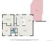 Detailed floor plan showcasing the layout of the main level, including the kitchen, bedrooms, and living areas at 8626 W Utah Ave, Lakewood, CO 80232