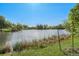 Scenic pond view on a sunny day with lush greenery and sparkling water reflections at 8626 W Utah Ave, Lakewood, CO 80232
