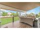 Outdoor deck offering backyard views and comfortable outdoor seating at 10870 Crestone Needles Dr, Parker, CO 80138