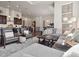 Spacious living room with open floor plan, kitchen island seating, and comfortable seating at 6970 E Lake Dr, Centennial, CO 80111