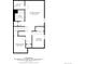 Floorplan of the basement including a bedroom, utility room, bathroom, and recreation room at 3338 Ireland Moss St, Castle Rock, CO 80109