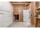 Unfinished basement with stud walls and utility connections at 3338 Ireland Moss St, Castle Rock, CO 80109