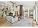 Spacious living room with a fireplace, soaring ceilings, and elegant decor at 7760 Crestview Ln, Niwot, CO 80504