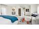Spacious primary bedroom with fireplace, dry sauna and sitting area at 7760 Crestview Ln, Niwot, CO 80504