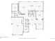 First floor plan showing layout of kitchen, living room, dining room, garage, and bedrooms at 18971 E Pinewood Dr, Aurora, CO 80016
