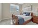 Bedroom featuring neutral walls, light carpet and a window view at 4797 Saddle Iron Rd, Castle Rock, CO 80104