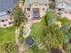 Aerial view of property showcasing fenced yard, landscaped gardens, patio and home's overall setting at 24702 E Ontario Dr, Aurora, CO 80016